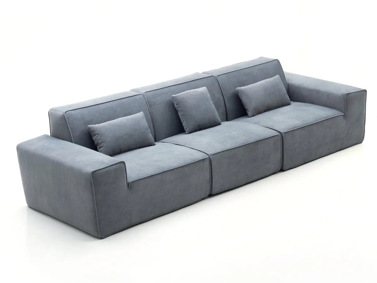 Compressible Sectional Sofa with High - Elastic Sponge: Instant Rebound, No Deformation after Long Sitting, Ideal for Living Room