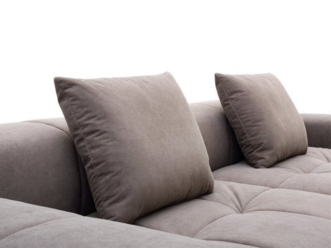 5 - Seater Combination Compression Sofa: High - Elastic Sponge Inside, Quick Rebound and Quality Fabric