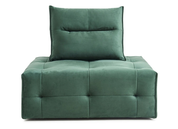 Single - seat Compression Sofa with Backrest: High - Quality Fabric, High - Elastic Sponge, Quick Rebound & Combinable