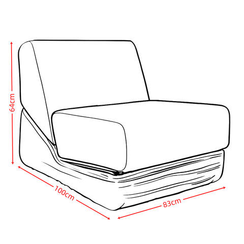 Single Compression Sofa: Boneless and High - Elastic, Transforms Seamlessly into a Lounge Chair