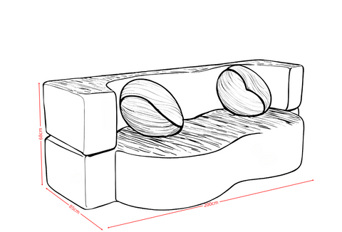 Double Compression Sofa: High - Elastic, Boneless, and Easily Converts to a Comfortable Double Bed