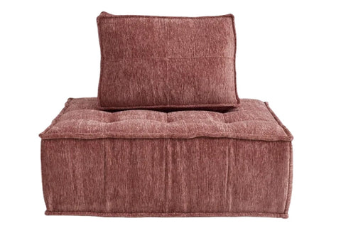 Single - seat Compression Sofa with Backrest: High - Quality Fabric, High - Elastic Sponge, Quick Rebound & Combinable