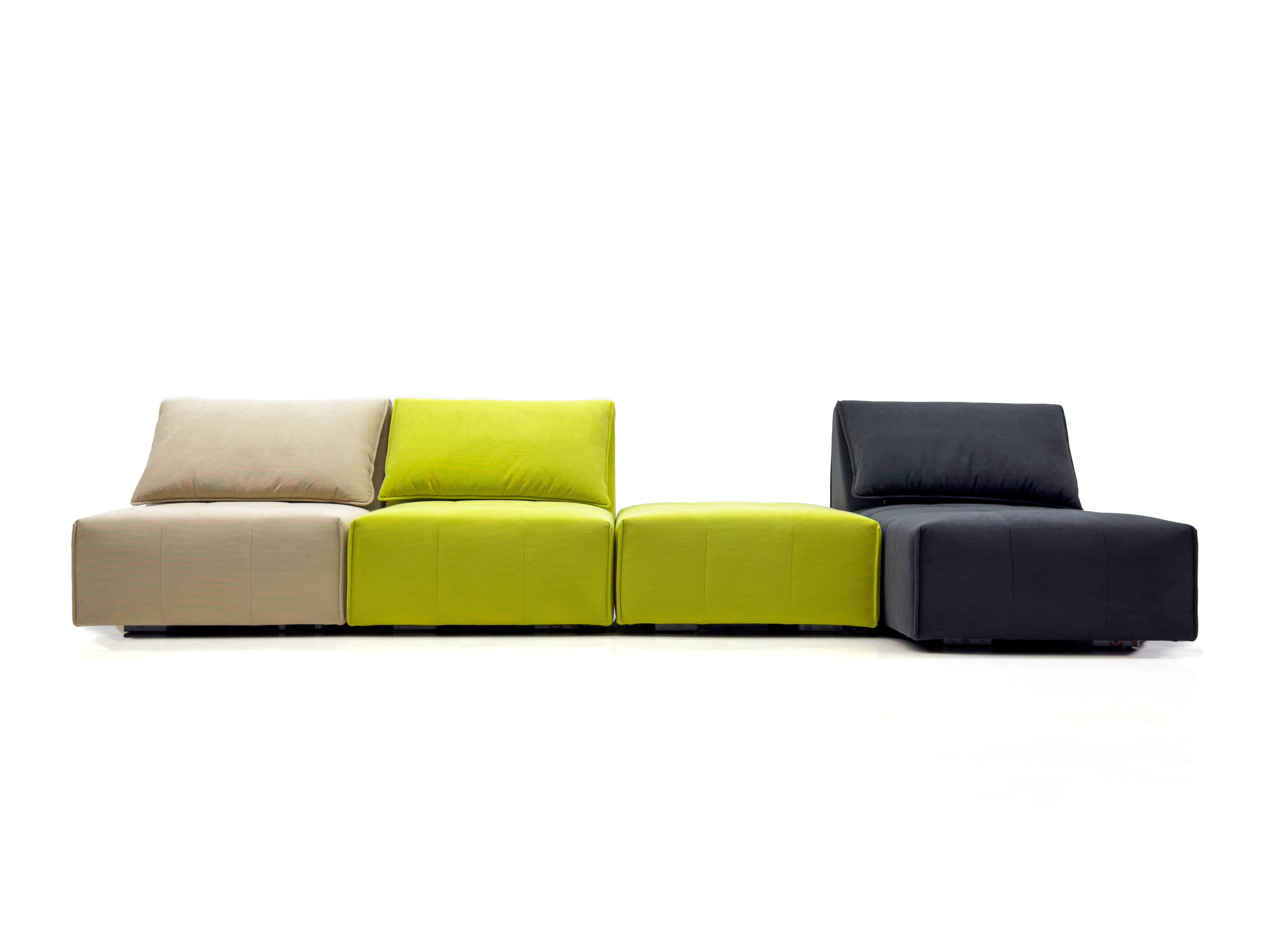 Cozy Sectional Sofa: Premium Material, All - Sponge Inside, No Frame, High - Elastic Sponge Ensuring Quick Rebound