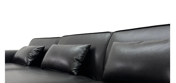 All - Sponge, Frame - Free Combination Sofa with Waterproof Leather: High - Resilience Sponge Ensures Quick Rebound and Cozy Sitting Experience