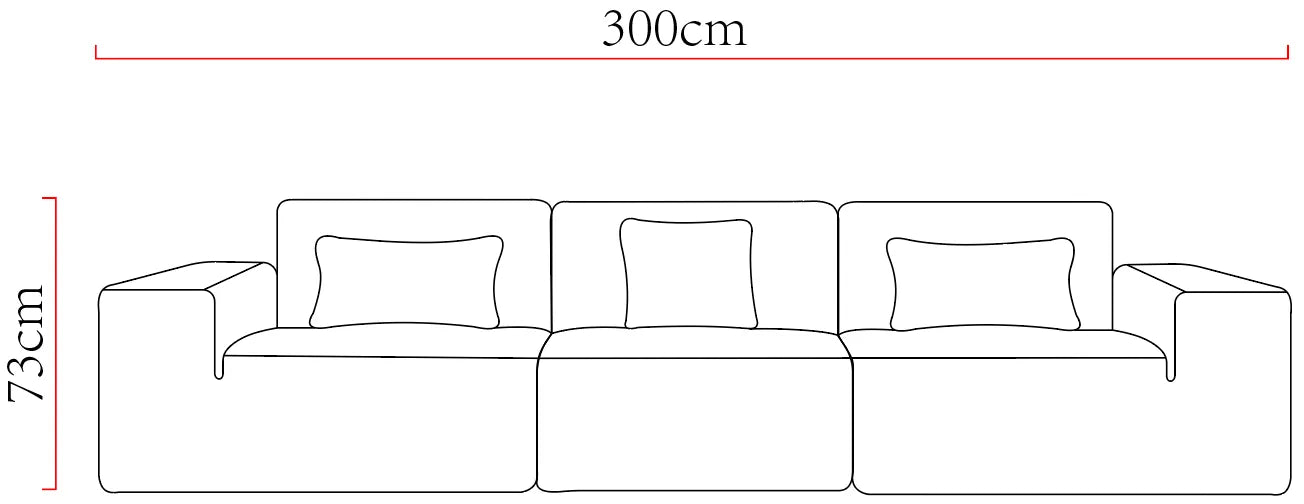 All - Sponge, Frame - Free Combination Sofa with Waterproof Leather: High - Resilience Sponge Ensures Quick Rebound and Cozy Sitting Experience