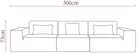 All - Sponge, Frame - Free Combination Sofa with Waterproof Leather: High - Resilience Sponge Ensures Quick Rebound and Cozy Sitting Experience