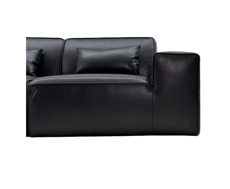 All - Sponge, Frame - Free Combination Sofa with Waterproof Leather: High - Resilience Sponge Ensures Quick Rebound and Cozy Sitting Experience