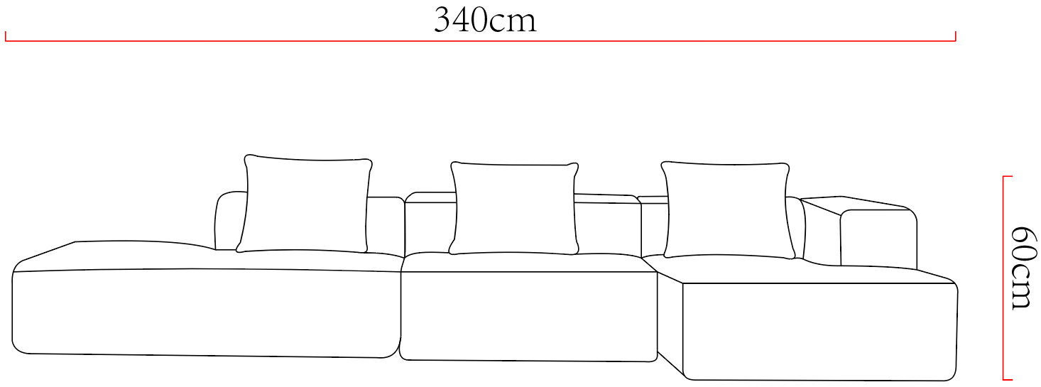 ompressible Combo Sofa with High - Resilience Sponge: 5 - Person Capacity, Quick Rebound, in Premium Corduroy for Your Living Room