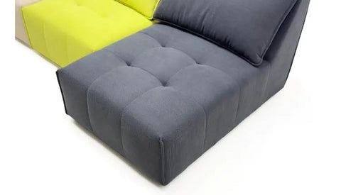 Cozy Sectional Sofa: Premium Material, All - Sponge Inside, No Frame, High - Elastic Sponge Ensuring Quick Rebound