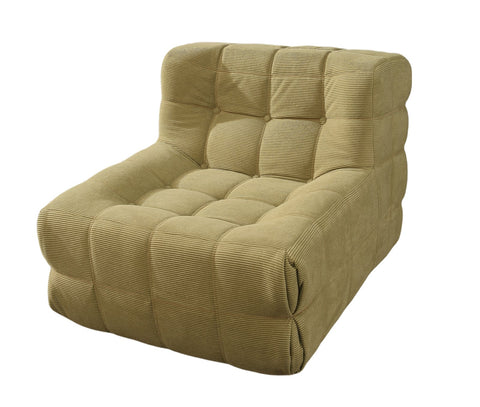 Single - Seater Living Room Compressible Sofa: High - End Corduroy, High - Elastic Sponge for Effortless Comfort and Quick Rebound