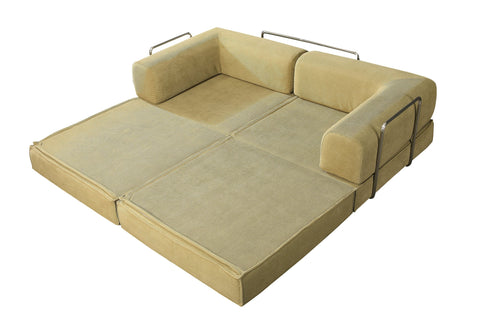 Transformable Mattress Combo Sofa Bed, All-Sponge, Frame-Free: Cozy and Versatile for Your Space