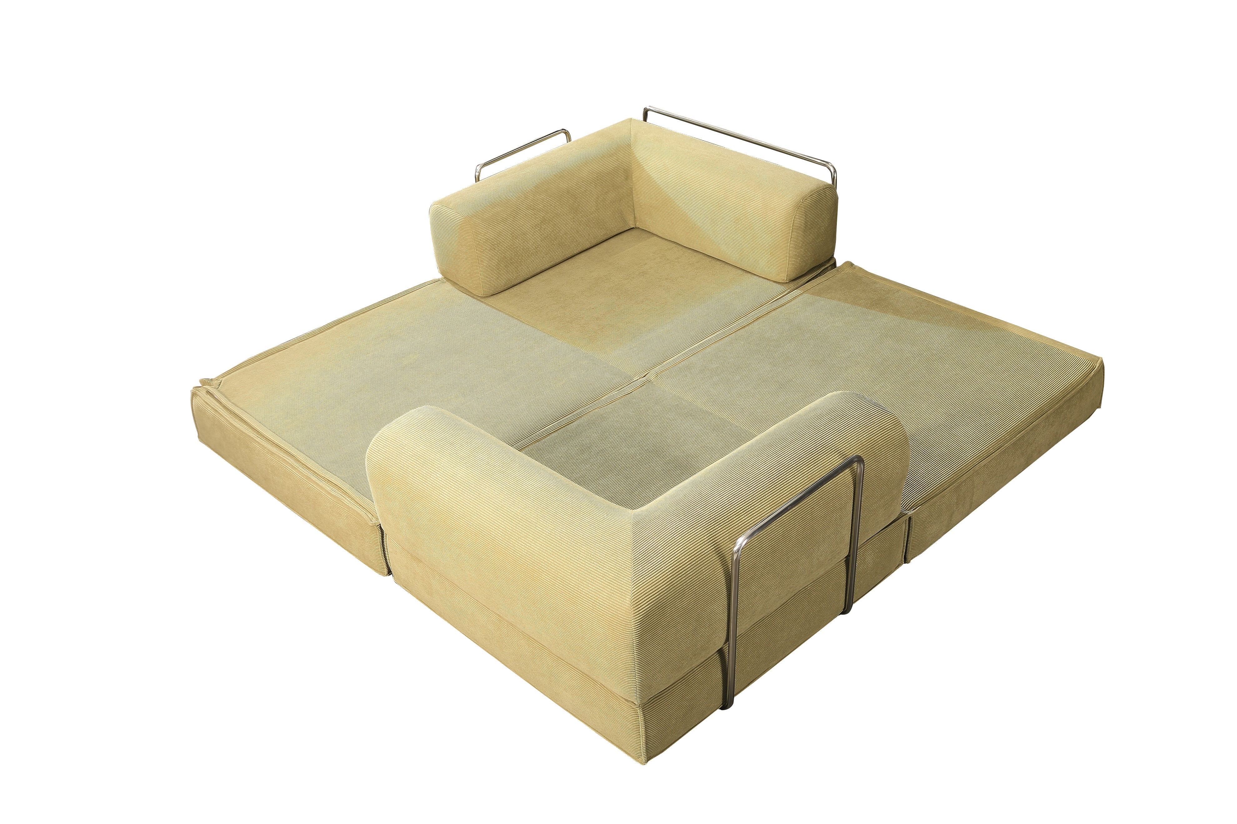 Transformable Mattress Combo Sofa Bed, All-Sponge, Frame-Free: Cozy and Versatile for Your Space