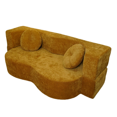 Double Compression Sofa: High - Elastic, Boneless, and Easily Converts to a Comfortable Double Bed