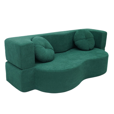 Double Compression Sofa: High - Elastic, Boneless, and Easily Converts to a Comfortable Double Bed