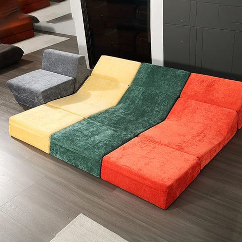 Single Compression Sofa: Boneless and High - Elastic, Transforms Seamlessly into a Lounge Chair